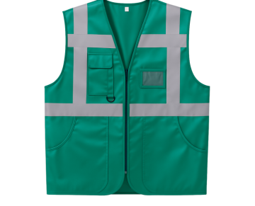 Koyu Yeşil Yönetici/Mühendis İkaz Yeleği