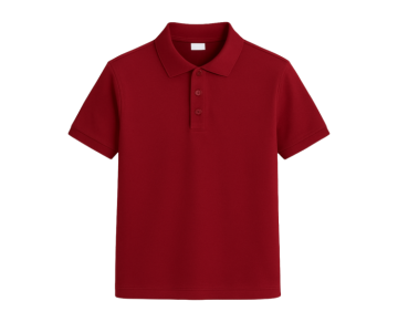 Bordo Polo Yaka Tshirt